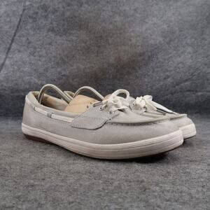 Keds Shoes Womens 10 Slip On Loafer Deck Boat Moc Toe Casual Comfort Grey Flats